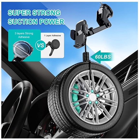 Universal Cell Phone Holder Mount for Car Dashboard Windshield Air Vent NWT - Picture 2 of 6